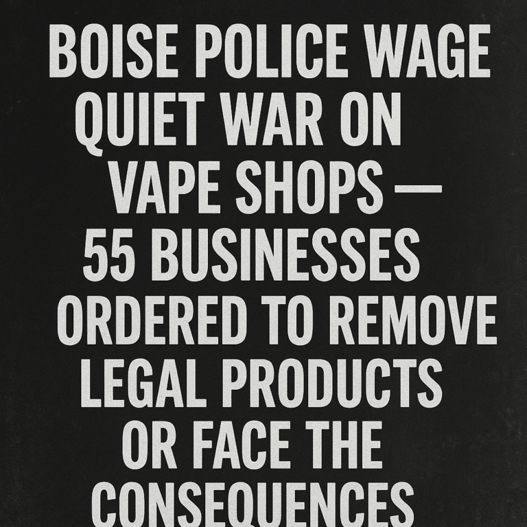 Boise Police Force Removal of Glass